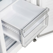 Forno Salerno 33-Inch Refrigerator, 15.6 cu ft, White, with Antique Brass Handles (Model FFRBI1805-33WHT)