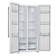 Forno Salerno 33-Inch Refrigerator, 15.6 cu ft, White, with Antique Brass Handles (Model FFRBI1805-33WHT)