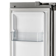 FORNO Salerno 37-Inch Built-In Side-by-Side Refrigerator, 15.6 cu ft, Stainless Steel, with Modern Trim Kit (FFRBI1805-37MG)
