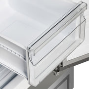 FORNO Salerno 37-Inch Built-In Side-by-Side Refrigerator, 15.6 cu ft, Stainless Steel, with Modern Trim Kit (FFRBI1805-37MG)