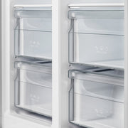 Forno Salerno 37-Inch Side-by-Side Built-In Refrigerator, 15.6 Cu. Ft., Stainless Steel with Grill Trim Kit (Model FFRBI1805-37SG)