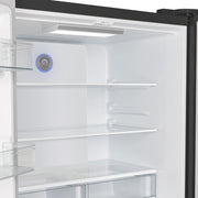 Forno Espresso Moena 36-Inch Counter-Depth French Door Refrigerator, 19.2 Cu. Ft., Black, with Ice Maker and Stainless Steel Handles (FFRBI1820-36BLK)