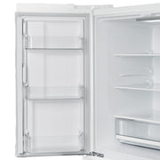 Forno Moena 36-Inch Counter-Depth Refrigerator with Ice Maker, 19.2 Cu. Ft., White with Antique Brass Handles (FFRBI1820-36WHT)