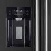 Forno Salerno 36-Inch Side-by-Side Refrigerator, 20 cu. ft., Water & Ice Dispenser, Black with Stainless Steel Handles, FFRBI1844-36BLK