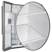Forno Salerno 36-Inch Built-In Side-by-Side Refrigerator, 20 Cu. Ft., Water and Ice Dispenser, Model FFRBI1844-36SB