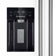 Forno Salerno 36" Side-by-Side Refrigerator, 20 cu. ft., White, External Water & Ice Dispenser, Stainless Steel Handles, FFRBI1844-36WHT