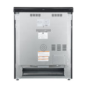 Forno Leonardo Espresso 30-Inch Freestanding Electric Range, 5.0 cu. ft., Black with Stainless Steel Handles (Model FFSEL6012-30BLK)