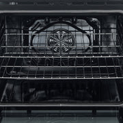 Forno Leonardo Espresso 30-Inch Freestanding Electric Range, 5.0 cu. ft., Black with Stainless Steel Handles (Model FFSEL6012-30BLK)