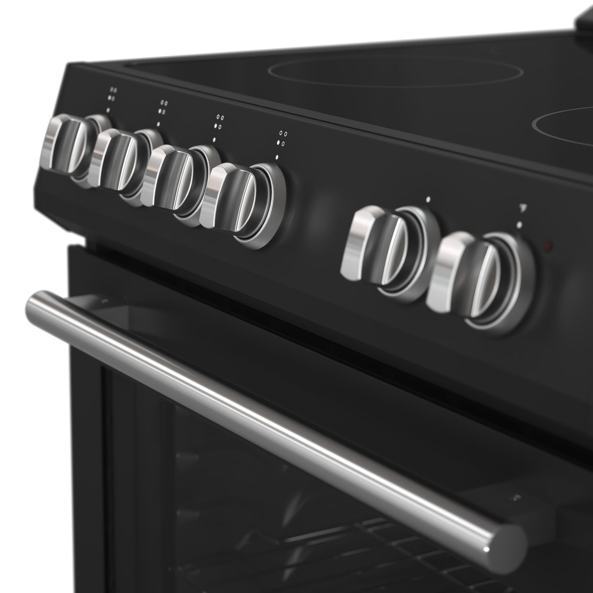 Forno Leonardo Espresso 30-Inch Freestanding Electric Range, 5.0 cu. ft., Black with Stainless Steel Handles (Model FFSEL6012-30BLK)
