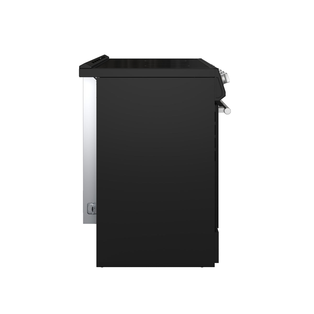 Forno Leonardo Espresso 30-Inch Freestanding Electric Range, 5.0 cu. ft., Black with Stainless Steel Handles (Model FFSEL6012-30BLK)