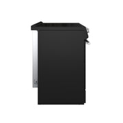 Forno Leonardo Espresso 30-Inch Freestanding Electric Range, 5.0 cu. ft., Black with Stainless Steel Handles (Model FFSEL6012-30BLK)