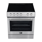 Forno Leonardo 30 in. Freestanding Electric Range, 5.0 cu. ft., Stainless Steel (FFSEL6012-30)