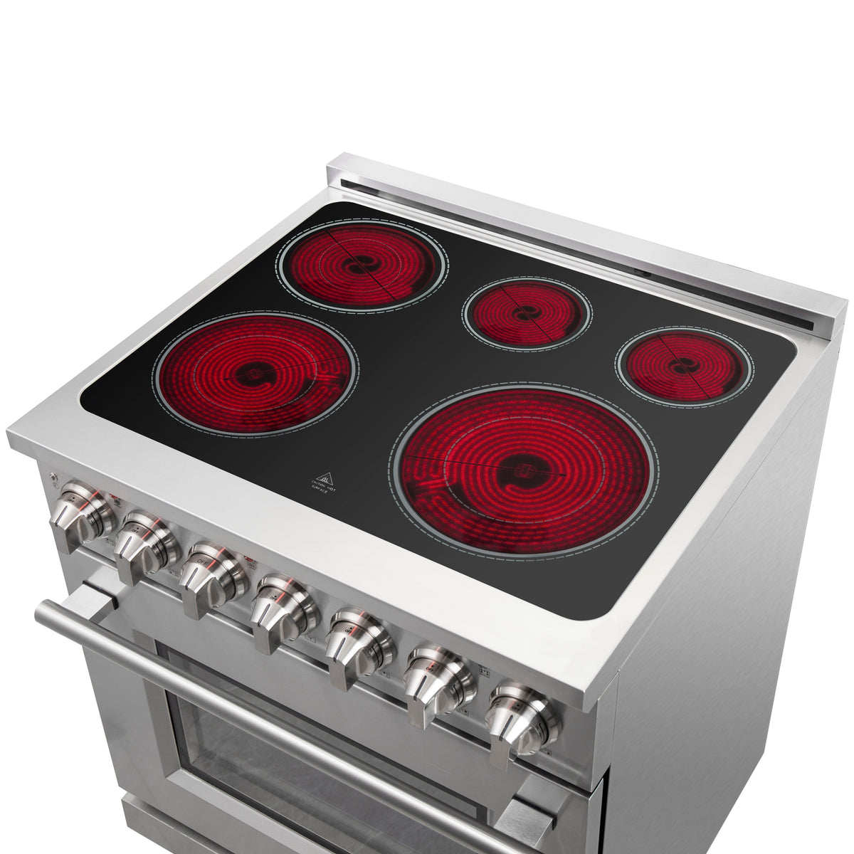 Forno Massimo 30 in. 4.32 cu. ft. Freestanding Electric Range with 5 Radiant Elements in Stainless Steel (FFSEL6020-30)