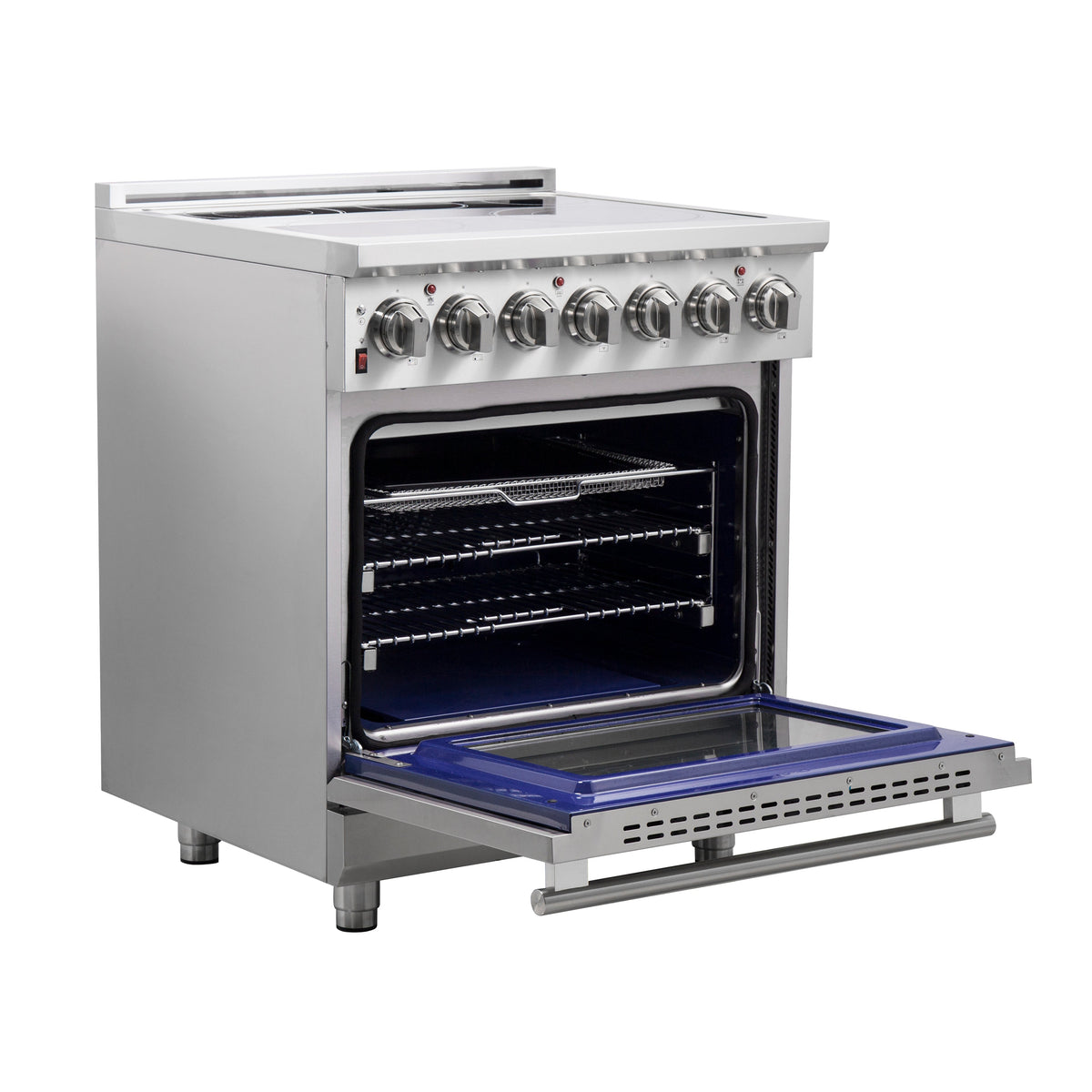 Forno Massimo 30 in. 4.32 cu. ft. Freestanding Electric Range with 5 Radiant Elements in Stainless Steel (FFSEL6020-30)