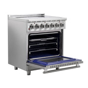 Forno Massimo 30 in. 4.32 cu. ft. Freestanding Electric Range with 5 Radiant Elements in Stainless Steel (FFSEL6020-30)