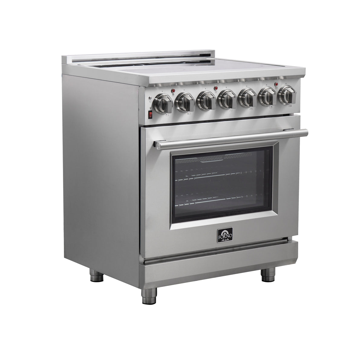 Forno Massimo 30 in. 4.32 cu. ft. Freestanding Electric Range with 5 Radiant Elements in Stainless Steel (FFSEL6020-30)
