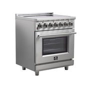 Forno Massimo 30 in. 4.32 cu. ft. Freestanding Electric Range with 5 Radiant Elements in Stainless Steel (FFSEL6020-30)