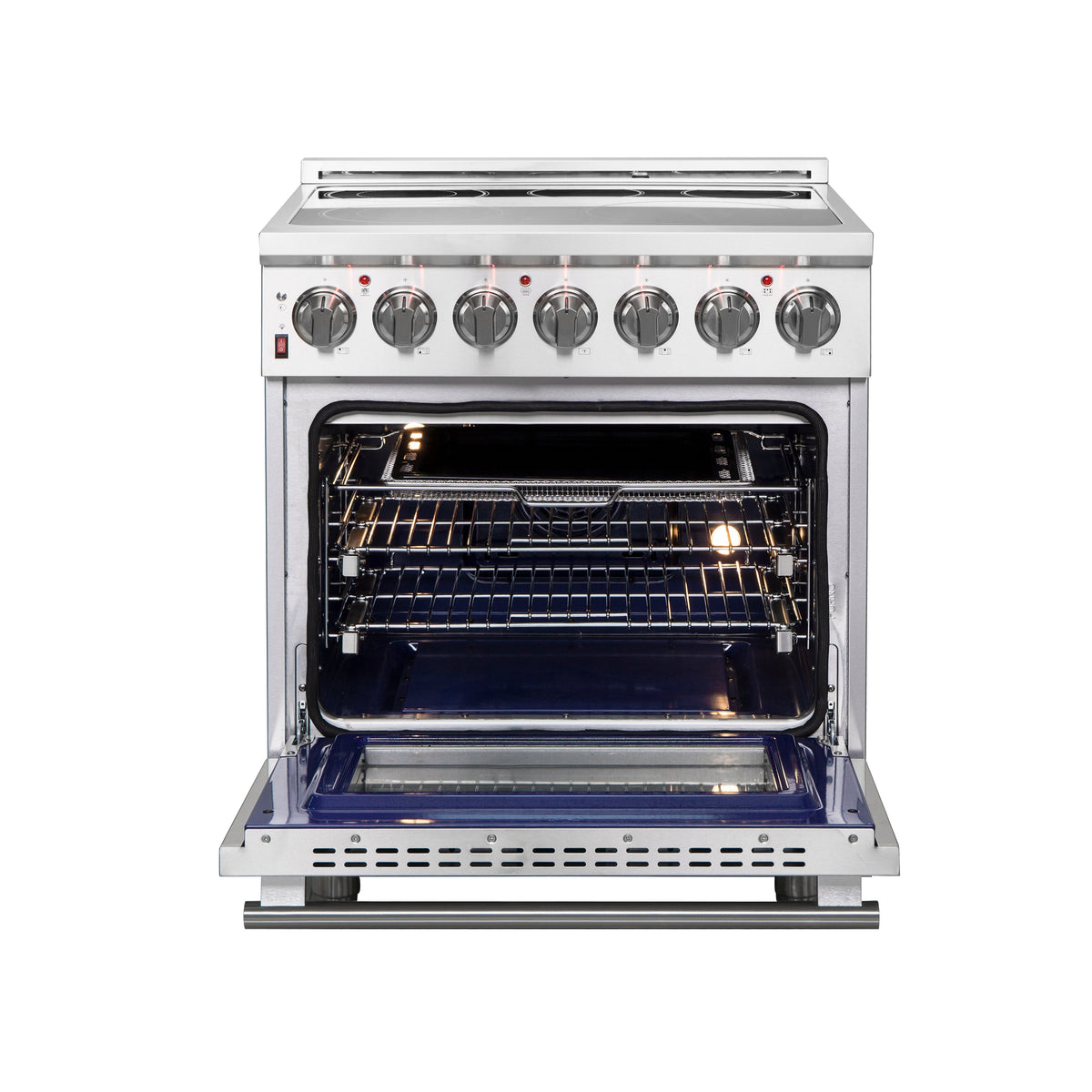 Forno Massimo 30 in. 4.32 cu. ft. Freestanding Electric Range with 5 Radiant Elements in Stainless Steel (FFSEL6020-30)