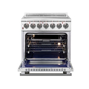 Forno Massimo 30 in. 4.32 cu. ft. Freestanding Electric Range with 5 Radiant Elements in Stainless Steel (FFSEL6020-30)