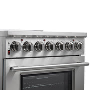 Forno Massimo 30 in. 4.32 cu. ft. Freestanding Electric Range with 5 Radiant Elements in Stainless Steel (FFSEL6020-30)
