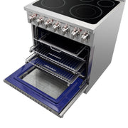 Forno Massimo 30 in. 4.32 cu. ft. Freestanding Electric Range with 5 Radiant Elements in Stainless Steel (FFSEL6020-30)