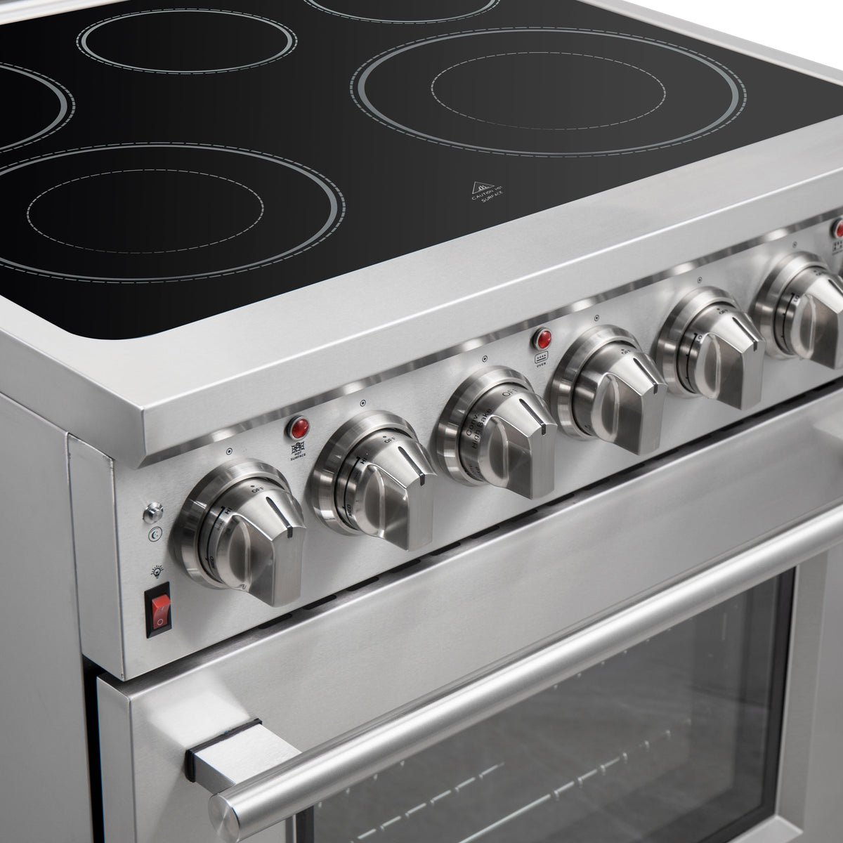 Forno Massimo 30 in. 4.32 cu. ft. Freestanding Electric Range with 5 Radiant Elements in Stainless Steel (FFSEL6020-30)