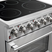 Forno Massimo 30 in. 4.32 cu. ft. Freestanding Electric Range with 5 Radiant Elements in Stainless Steel (FFSEL6020-30)