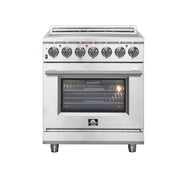 Forno Massimo 30 in. 4.32 cu. ft. Freestanding Electric Range with 5 Radiant Elements in Stainless Steel (FFSEL6020-30)