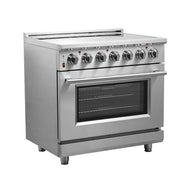 FORNO Massimo 36 in. 5.36 cu. ft. Freestanding Electric Range with 5 Radiant Elements (FFSEL6020-36)