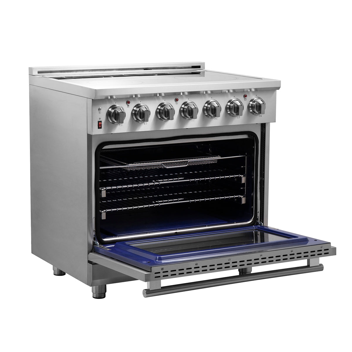 FORNO Massimo 36 in. 5.36 cu. ft. Freestanding Electric Range with 5 Radiant Elements (FFSEL6020-36)