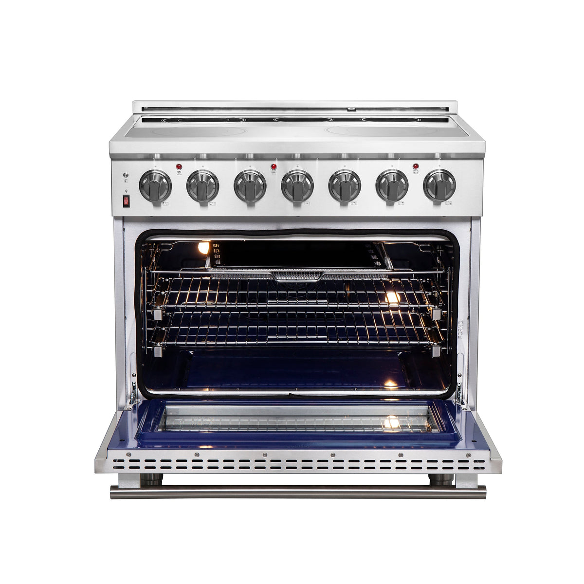 FORNO Massimo 36 in. 5.36 cu. ft. Freestanding Electric Range with 5 Radiant Elements (FFSEL6020-36)