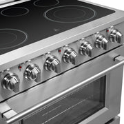 FORNO Massimo 36 in. 5.36 cu. ft. Freestanding Electric Range with 5 Radiant Elements (FFSEL6020-36)