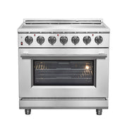 FORNO Massimo 36 in. 5.36 cu. ft. Freestanding Electric Range with 5 Radiant Elements (FFSEL6020-36)