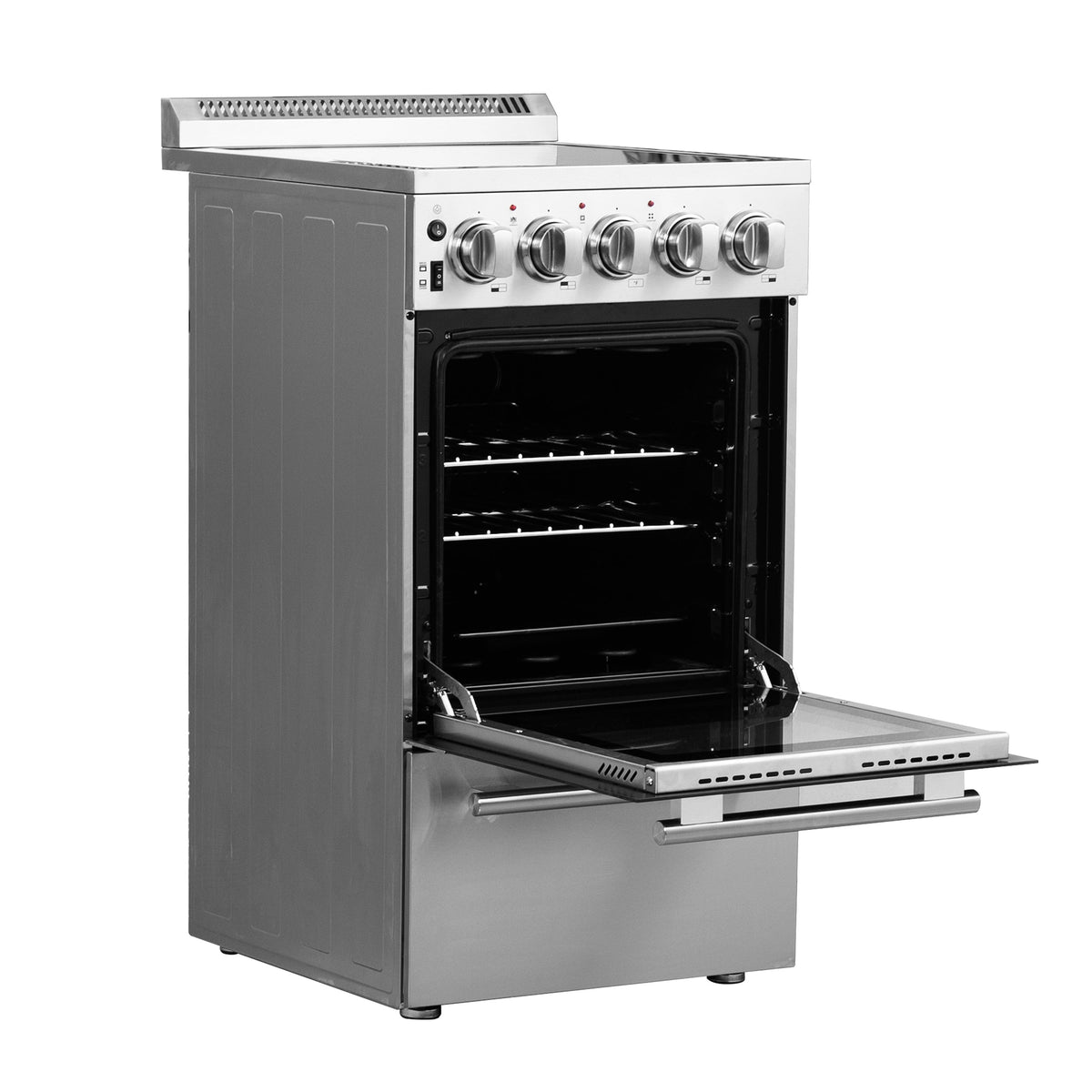 Forno Pallerno 20 in. Freestanding Electric Range, 2.05 cu. ft., 4 Elements, Stainless Steel (Model FFSEL6052-20)