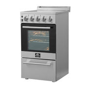 Forno Pallerno 20 in. Freestanding Electric Range, 2.05 cu. ft., 4 Elements, Stainless Steel (Model FFSEL6052-20)