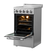 Forno Pallerno 20 in. Freestanding Electric Range, 2.05 cu. ft., 4 Elements, Stainless Steel (Model FFSEL6052-20)