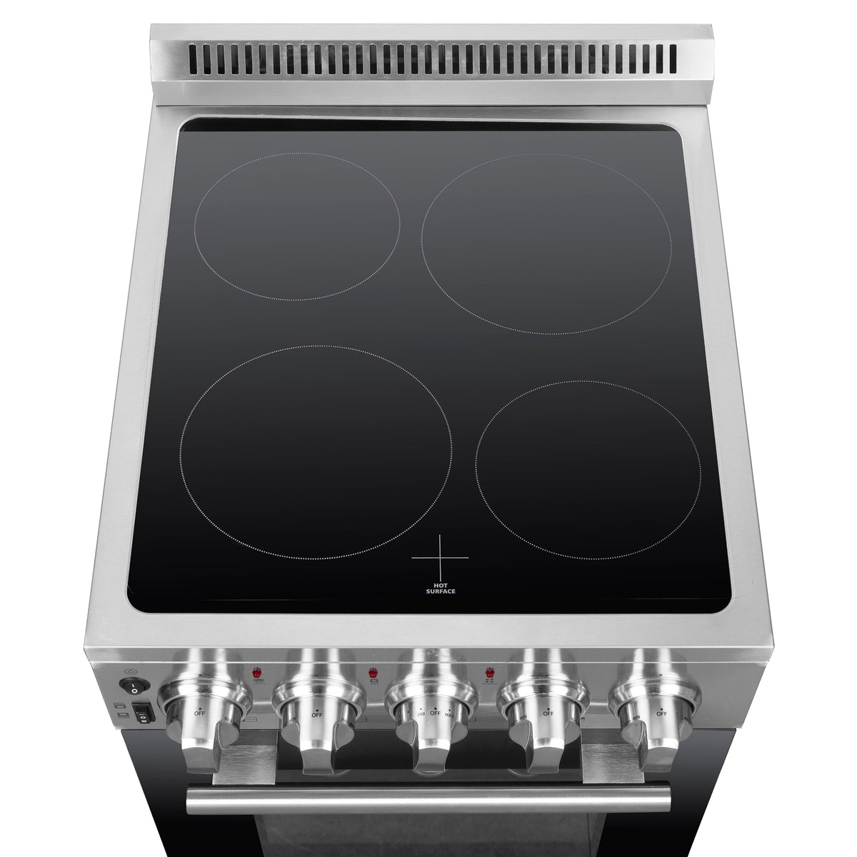 Forno Pallerno 20 in. Freestanding Electric Range, 2.05 cu. ft., 4 Elements, Stainless Steel (Model FFSEL6052-20)