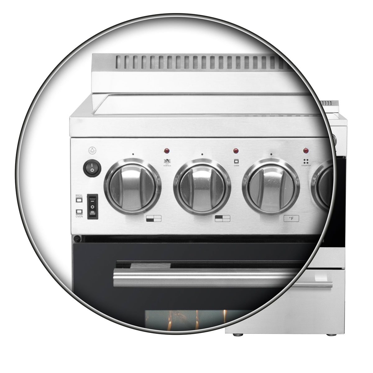 Forno Pallerno 20 in. Freestanding Electric Range, 2.05 cu. ft., 4 Elements, Stainless Steel (Model FFSEL6052-20)