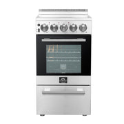 Forno Pallerno 20 in. Freestanding Electric Range, 2.05 cu. ft., 4 Elements, Stainless Steel (Model FFSEL6052-20)