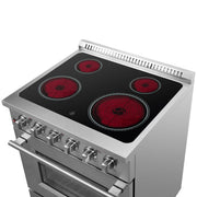 Forno Galiano 30 in. 4.32 cu. ft. Freestanding Electric Range with 4 Radiant Elements in Stainless Steel (FFSEL6083-30)