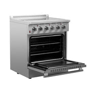 Forno Galiano 30 in. 4.32 cu. ft. Freestanding Electric Range with 4 Radiant Elements in Stainless Steel (FFSEL6083-30)