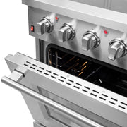 Forno Galiano 30 in. 4.32 cu. ft. Freestanding Electric Range with 4 Radiant Elements in Stainless Steel (FFSEL6083-30)