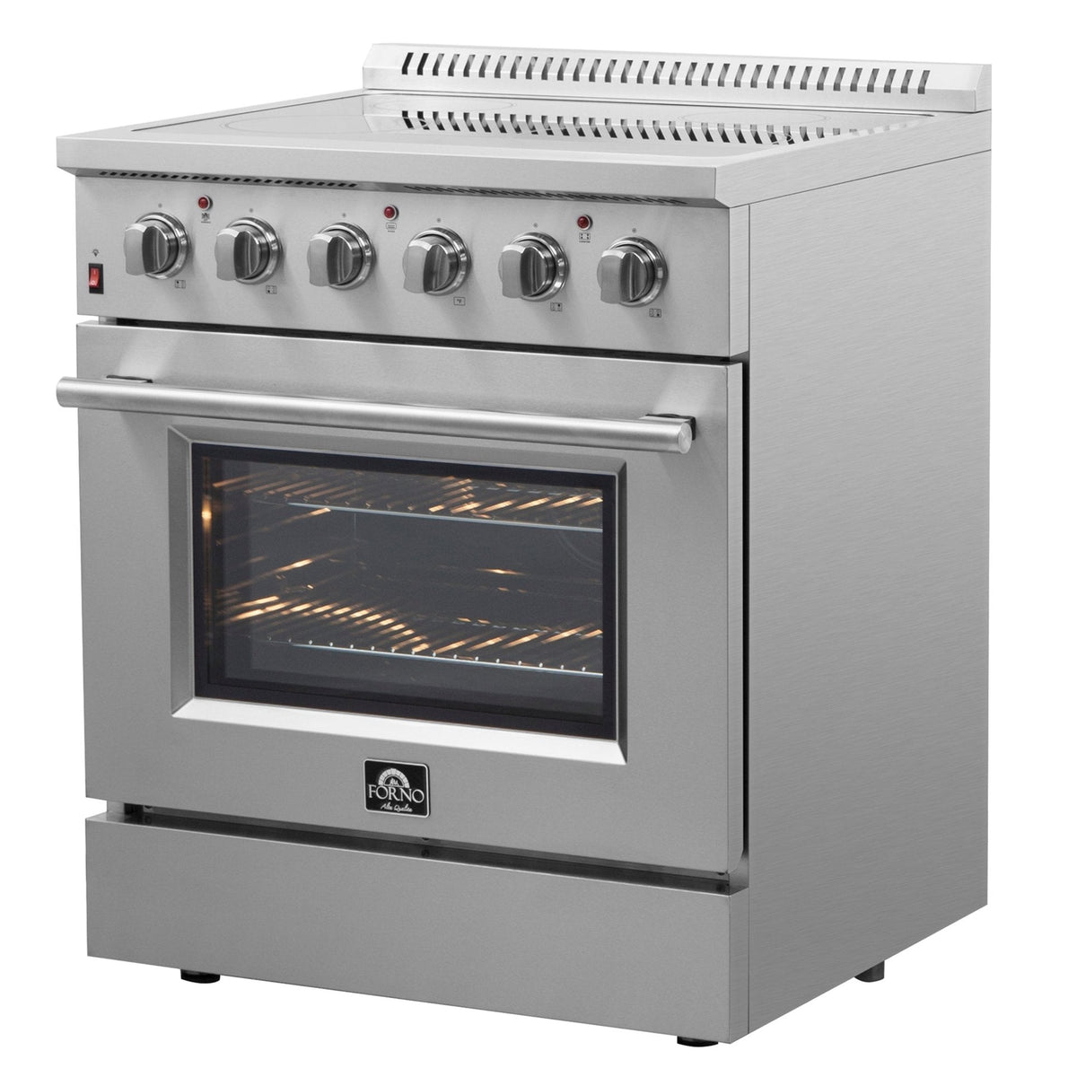 Forno Galiano 30 in. 4.32 cu. ft. Freestanding Electric Range with 4 Radiant Elements in Stainless Steel (FFSEL6083-30)