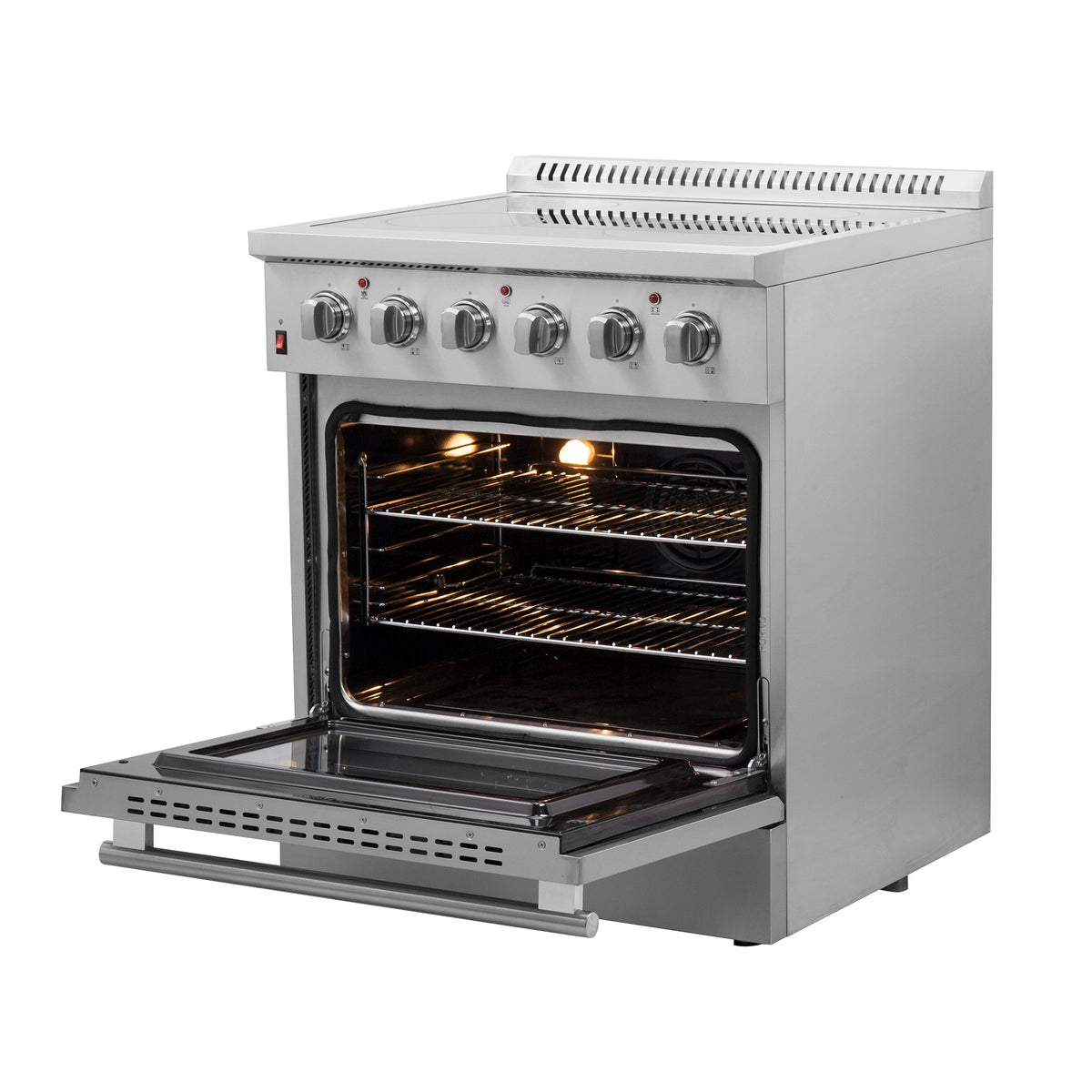 Forno Galiano 30 in. 4.32 cu. ft. Freestanding Electric Range with 4 Radiant Elements in Stainless Steel (FFSEL6083-30)