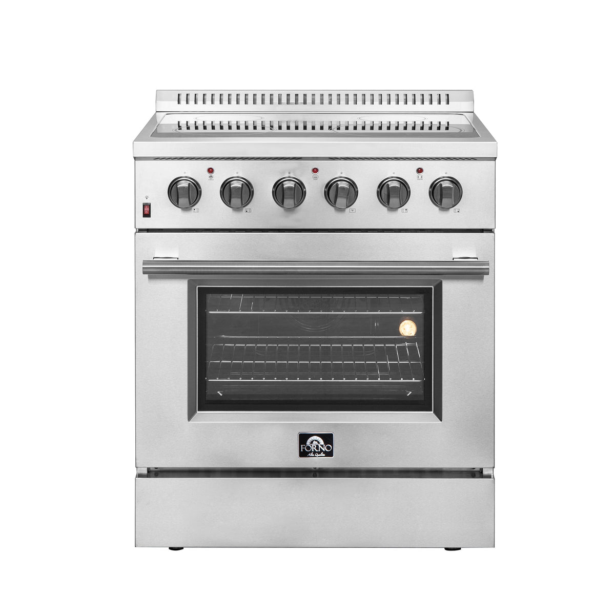 Forno Galiano 30 in. 4.32 cu. ft. Freestanding Electric Range with 4 Radiant Elements in Stainless Steel (FFSEL6083-30)