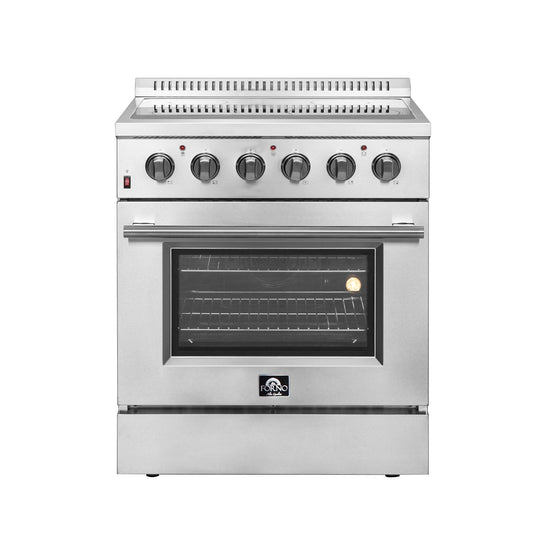 Forno Galiano 30 in. 4.32 cu. ft. Freestanding Electric Range with 4 Radiant Elements in Stainless Steel (FFSEL6083-30)