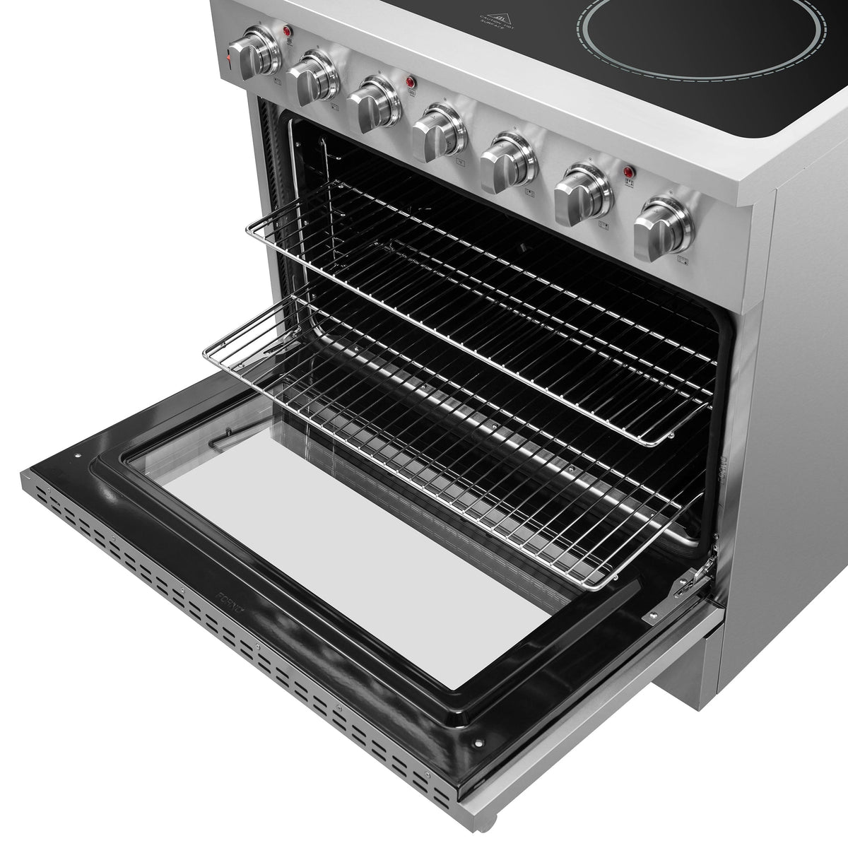 FORNO Galiano 36 in. Freestanding Electric Range, 5.36 cu. ft., 5 Elements, Stainless Steel (Model FFSEL6083-36)