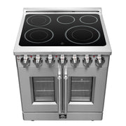 Forno Massimo 30 in. 4.32 cu. ft. Freestanding Electric Range with French Door and 5 Radiant Elements (Model FFSEL6955-30)