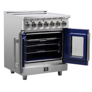 Forno Massimo 30 in. 4.32 cu. ft. Freestanding Electric Range with French Door and 5 Radiant Elements (Model FFSEL6955-30)