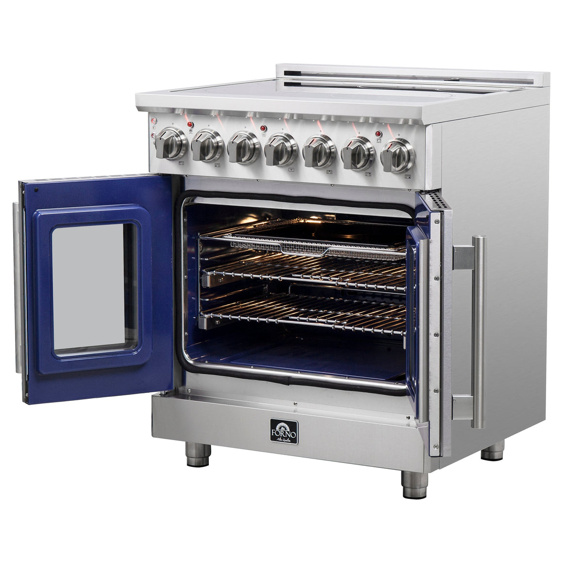 Forno Massimo 30 in. 4.32 cu. ft. Freestanding Electric Range with French Door and 5 Radiant Elements (Model FFSEL6955-30)
